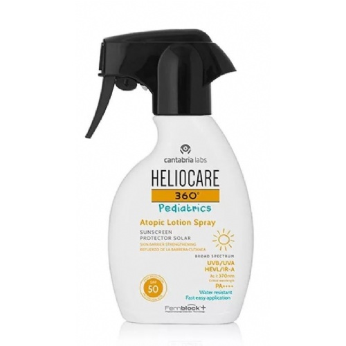 Heliocare 360º spf 50+ pediatrics atopic lotion - protector solar (1 spray 250 ml)