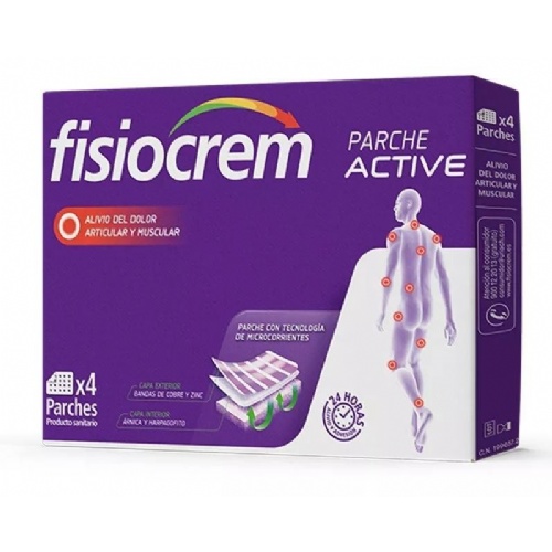 Fisiocrem parche active  4 unidades