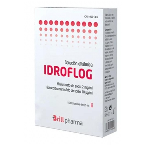 Idroflog solucion oftalmica (15 monodosis 0,5 ml)