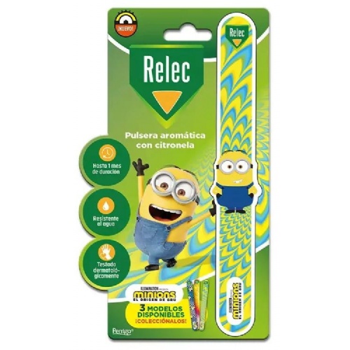 Relec pulsera aromatica (1 unidad minion estampado amarillo)