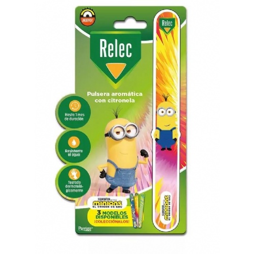 Relec pulsera aromatica (1 unidad minion estampado rosa)