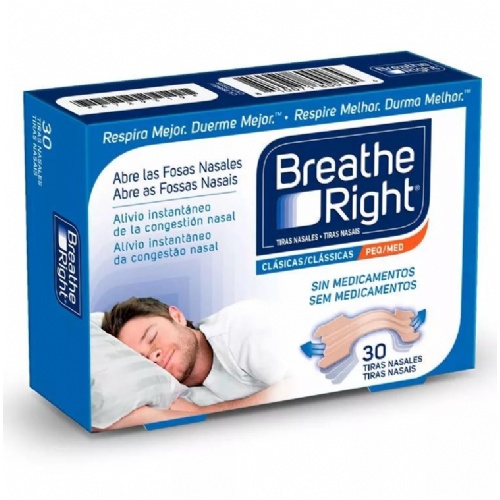 Rhinomer by breathe right - tira adh nasal (clasicas t- peq-med 30 u)