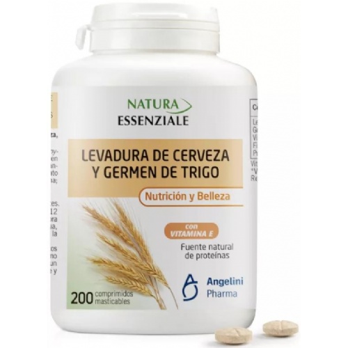 Levadura cerveza y germen trigo (200 comprimidos masticables)