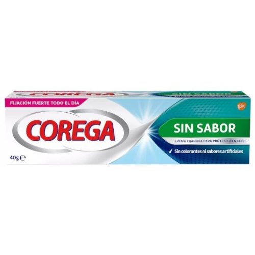 Corega crema extra fuerte sin sabor - adhesivo protesis dental (40 ml)