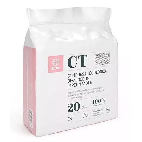 Compresas higienicas femeninas - maternity algodon (20 u)