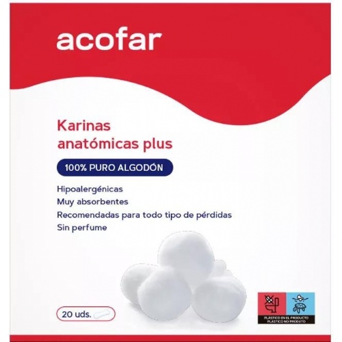 Karinas plus compresas tocologicas - acofar (20 u)