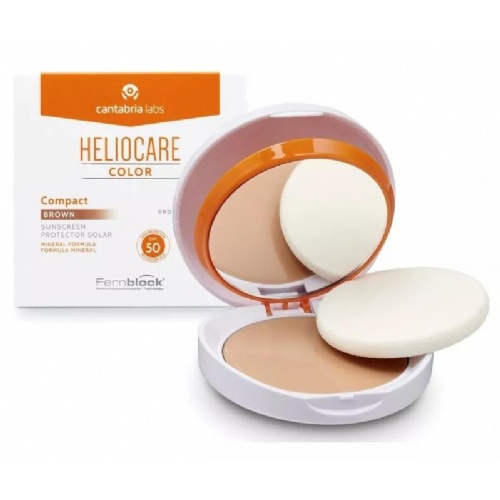Heliocare spf 50 compacto protector solar (brown 10 g)