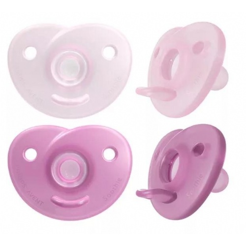 Chupete silicona - philips avent soothies (todo silicona) (0 - 3 meses 2 unidades niña)
