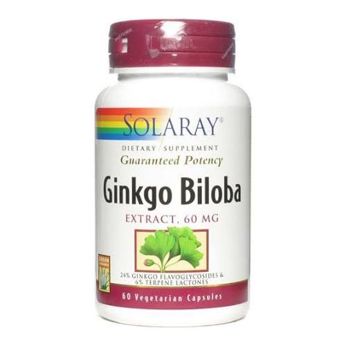 Ginkgo biloba 60mg 60capsulas solaray