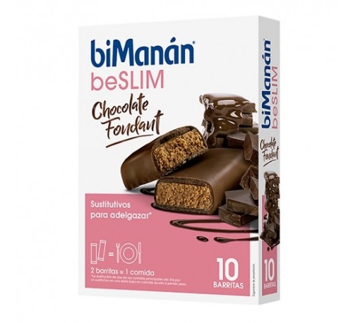 Bimanan beslim sustitutivo (10 barritas 31 g sabor chocolate fondant)