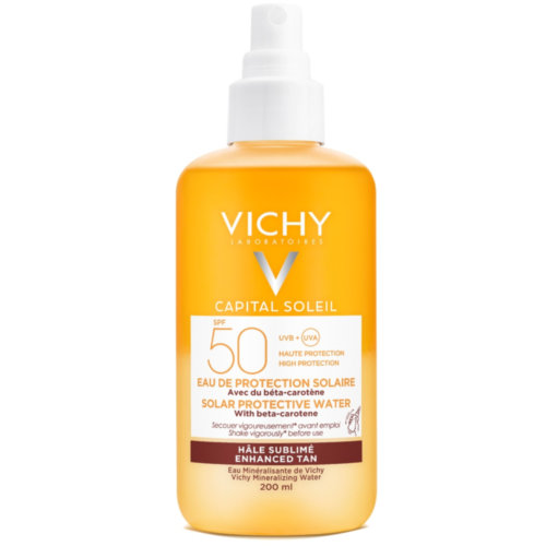 Capital soleil agua proteccion solar luminosidad spf50 (1 envase 200 ml)