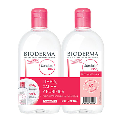 Bioderma sensibio h20 duplo 500 ml + 500 ml