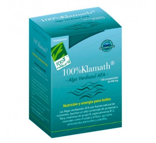 100% klamath algas verdiazules afa (150 comprimidos)
