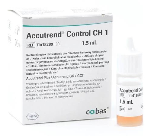 Colesterol solucion control - accutrend colesterol