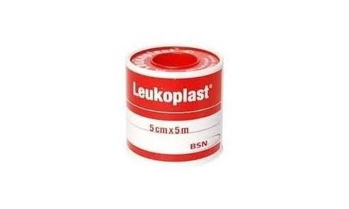Esparadrapo - leukoplast (blanco 5m x 5 cm)
