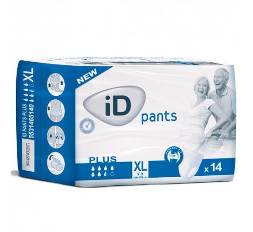 Braga pañal inc orina plus - id pants (t- xl 14 u)