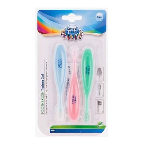 Cepillos pack dientes entrenamientos canpol babi