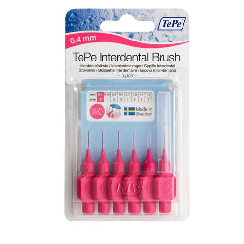 Cepillo interdental tepe 0.4 mm rosa