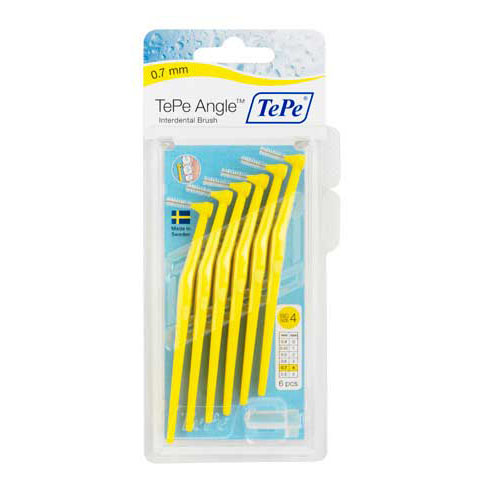 Cepillo interdental tepe angle 0.7 mm amarillo