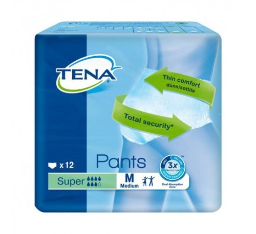 Absorb inc orina ligera - tena pants super (t- med 12 u)