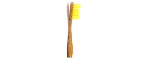 Cepillo dental bambu amarillo suave