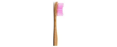 Cepillo dental bambu rosa suave