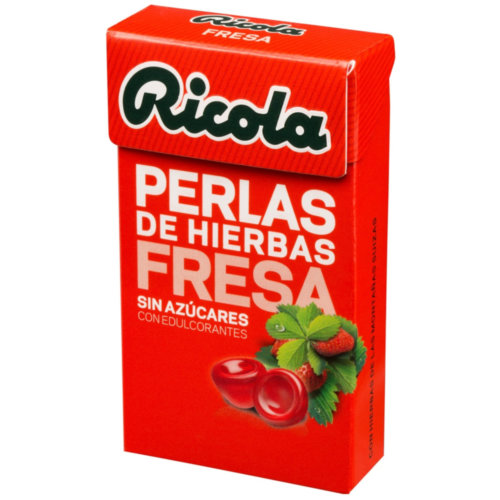 Ricola perlas sin azucar (fresa 25 g)