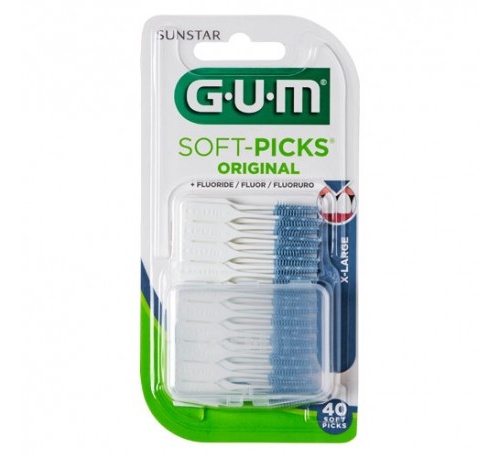 Soft picks filamentos de goma - gum 636 m40 (soft x-large 40 u)