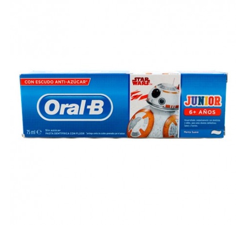 Oral-b star wars pasta dental infantil + 6 años (1 envase 75 ml)