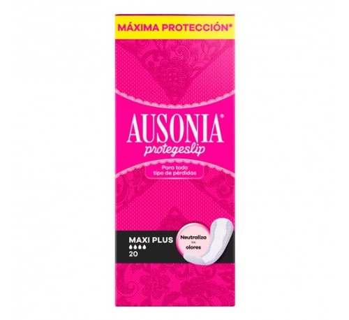 Protectores ausonia - protege slip (maxi plus 20 u)