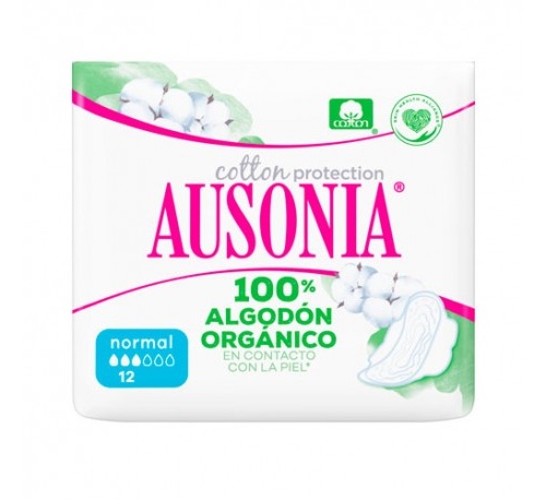 Compresas higienicas femeninas - ausonia cotton protection (normal alas 12 u)