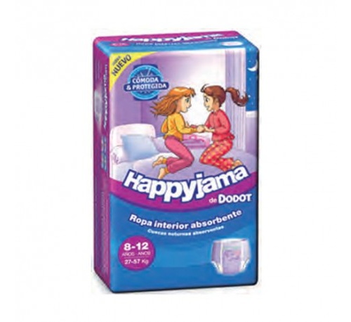Pañal infantil niña - dodot happyjama (t- 8 8-12 años 27-57 kg 13 u)