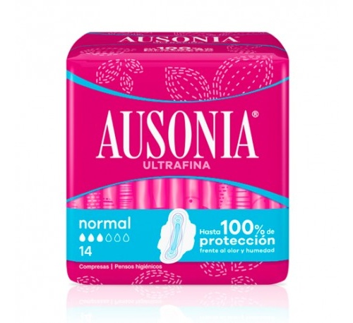 Compresas higienicas femeninas - ausonia airdry (normal alas 14 u)