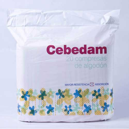 Cebedam compresas de algodon (20 uds)