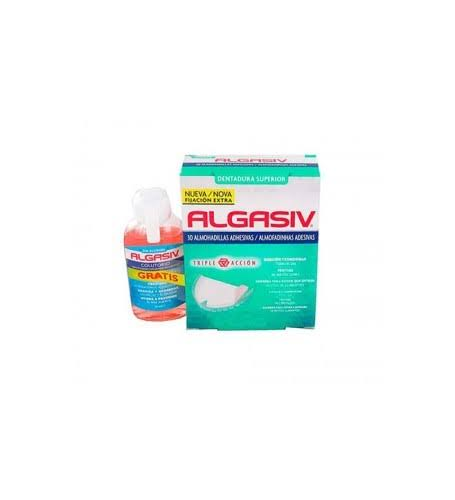 Algasiv - almohadillas adhesivas protesis (30 u superior)
