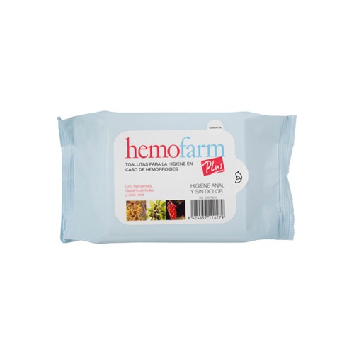 Hemofarm plus toallitas (sobre 40 toallitas)