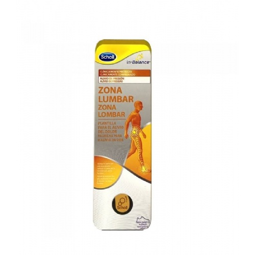 Plantillas zona lumbar - scholl in-balance (talla s 1 par)