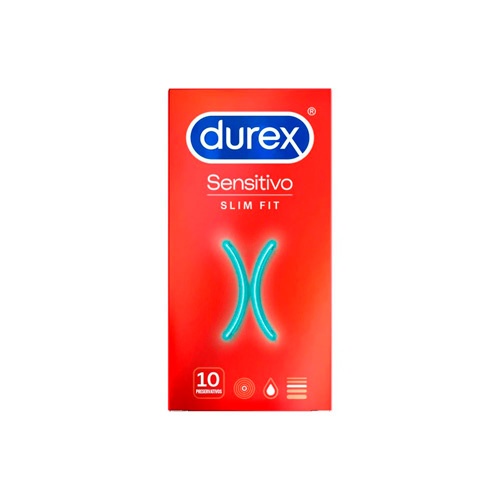 Durex sensitivo slim fit - preservativos (10 u)