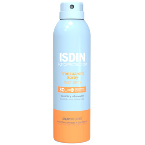 Fotoprotector isdin spf-30 spray transparent wet skin (250 ml)