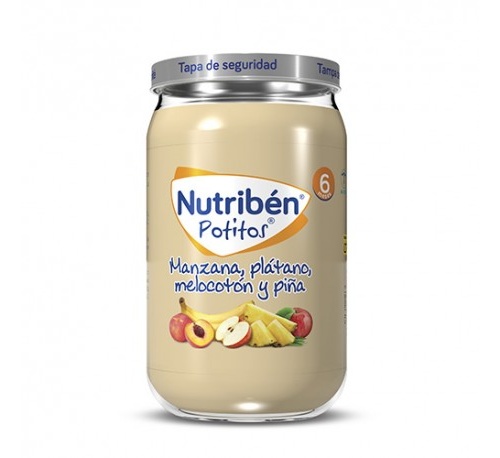 Nutriben manzana platano melocoton y piña (potito 235 g)