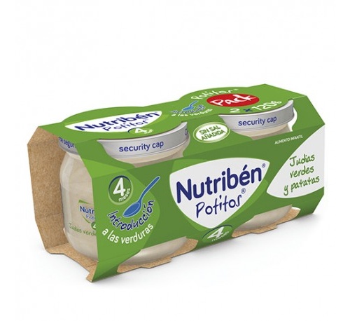 Nutriben potito inicio a las verduras - judias verdes patatas (2 x 120 g)
