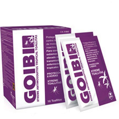 Goibi xtreme forte repelente de insectos (16 toallitas)