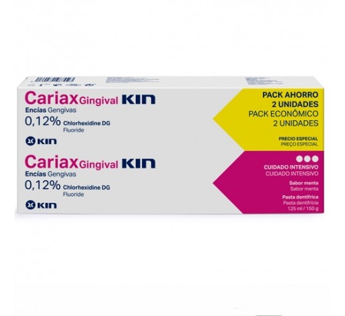 Cariax gingival pasta dental 125 ml pack 2 u