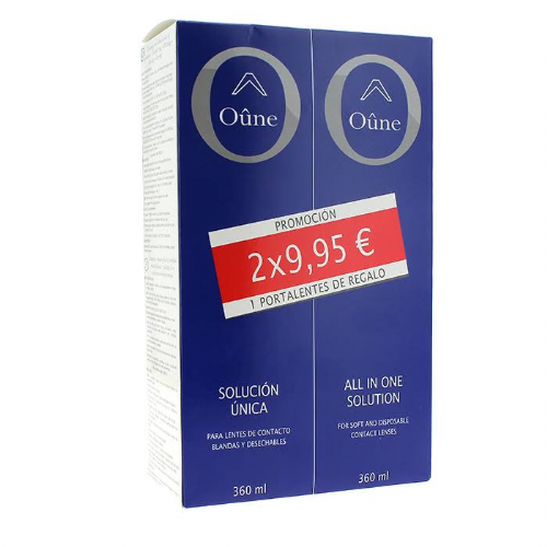Oûne solucion unica lentes de contacto blandas (2 envases 360 ml)