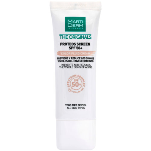 Martiderm proteos screen spf50+ fluid cream  1 envase 40 ml color