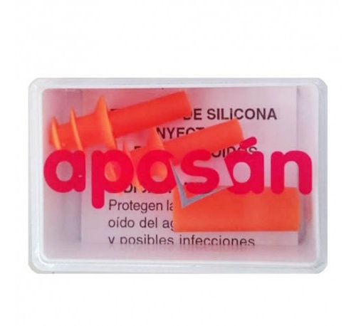 Tapones oidos silicona - aposan (adultos2 u)
