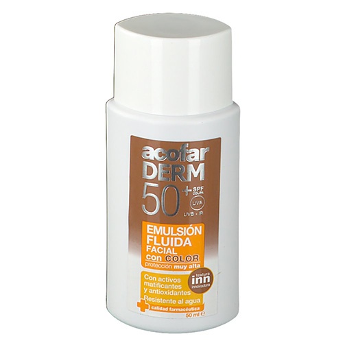 Acofarderm spf 50+ emulsion fluida facial (color 50 ml)