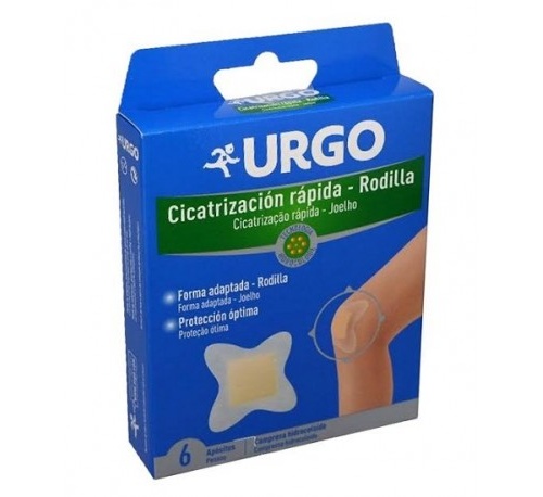 Urgo cicatrizacion rapida - hidrocoloide (rodilla 6 apositos)