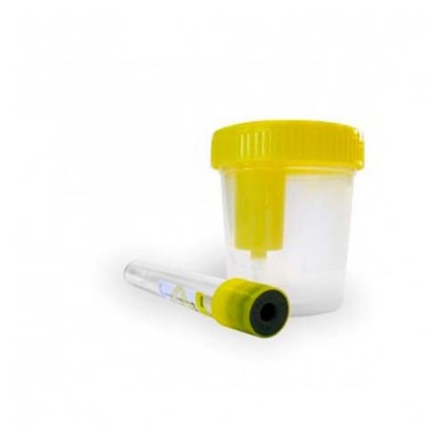 Envase recogida orina sistema vacio con tubo - aposan (100 ml)