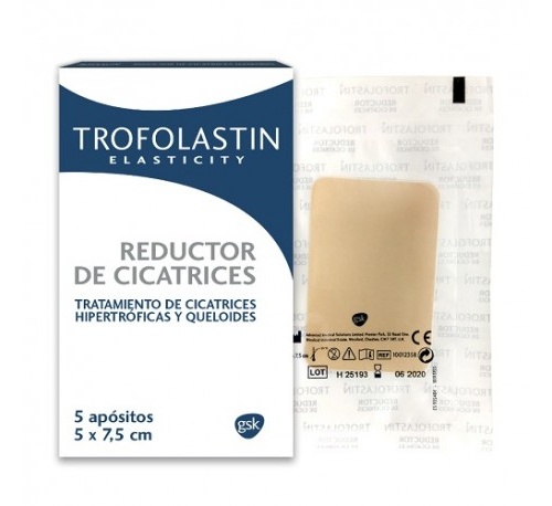 Trofolastin reductor de cicatrices (5 unidades 5 x 7.5 cm)